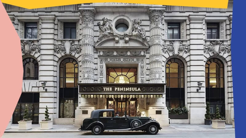 Exterior of The Penninsula Hotel, New York