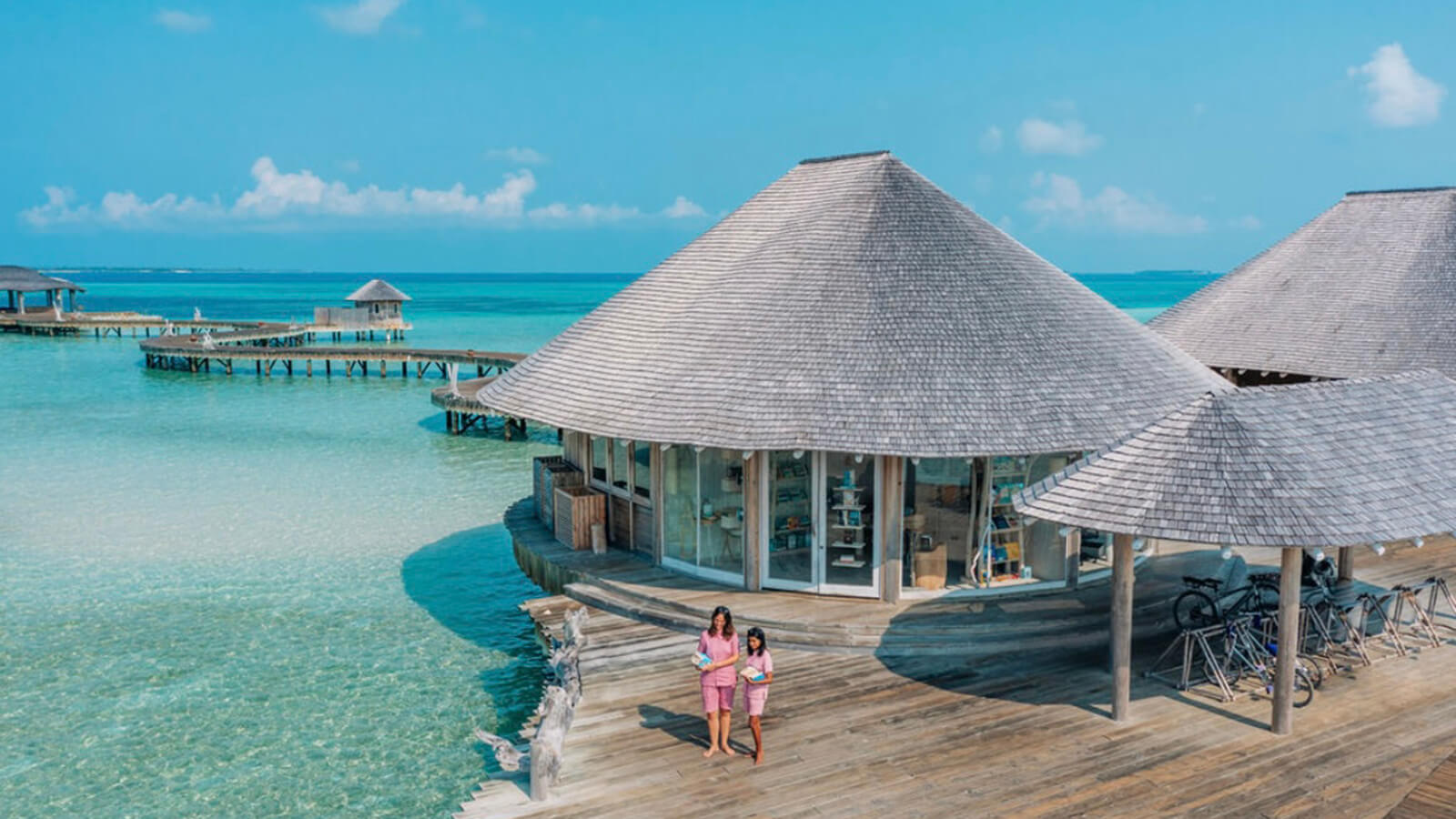 Soneva Jani bookshop, Maldives